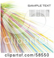 Colorful Watercolor Stroke Background With Sample Text - Version 11