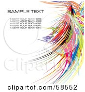 Royalty Free RF Clipart Illustration Of A Colorful Watercolor Stroke Background With Sample Text Version 13 by MilsiArt #COLLC58552-0110