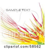 Poster, Art Print Of Colored Watercolor Stroke Background With Sample Text