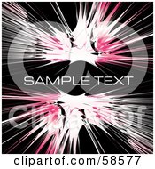 Royalty Free RF Clipart Illustration Of A Pink Watercolor Burst Text Box With Sample Text