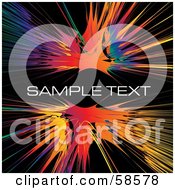 Poster, Art Print Of Colorful Watercolor Burst Text Box With Sample Text