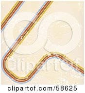 Poster, Art Print Of Background Of Curving And Straight Lines With Grunge