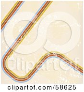 Royalty Free RF Clipart Illustration Of A Background Of Curving And Straight Lines With Grunge