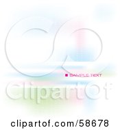 Royalty Free RF Clipart Illustration Of An Abstract Background With A Text Bar Version 1