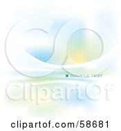 Royalty Free RF Clipart Illustration Of An Abstract Background With A Text Bar Version 4