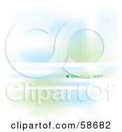 Royalty Free RF Clipart Illustration Of An Abstract Background With A Text Bar Version 5