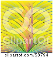 Royalty Free RF Clipart Illustration Of A Colorful Abstract Background Of Feathers Or Waves