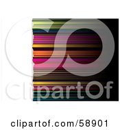 Poster, Art Print Of Background Of Colorfully Blurred Horizontal Stripes - Version 6