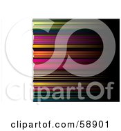 Royalty Free RF Clipart Illustration Of A Background Of Colorfully Blurred Horizontal Stripes Version 6 by michaeltravers