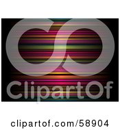 Royalty Free RF Clipart Illustration Of A Background Of Colorfully Blurred Horizontal Stripes Version 3