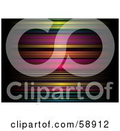 Royalty Free RF Clipart Illustration Of A Background Of Colorfully Blurred Horizontal Stripes Version 4