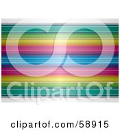 Poster, Art Print Of Background Of Colorfully Blurred Horizontal Stripes - Version 1