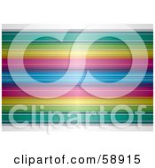 Royalty Free RF Clipart Illustration Of A Background Of Colorfully Blurred Horizontal Stripes Version 1