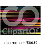 Royalty Free RF Clipart Illustration Of A Background Of Colorfully Blurred Horizontal Stripes Version 5