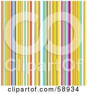 Poster, Art Print Of Background Of Retro Colorful Stripes