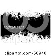 Black And White Ink Splatter Background Version 2