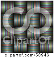 Royalty Free RF Clipart Illustration Of A Textured Weaved Colorful Stripe Background