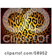 Royalty Free RF Clipart Illustration Of A Patterned Jaguar Skin Print Background by michaeltravers