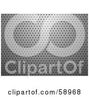 Royalty Free RF Clipart Illustration Of A Metal Background With Fine Holes by michaeltravers