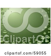 Royalty Free RF Clipart Illustration Of A Green Background Of Bubbles Floating In Water Up To The Surface by michaeltravers