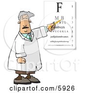 Examination Of Eyes In An Ophthalmology Clinic Clipart Picture