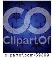 Royalty Free RF Clipart Illustration Of A Glowing Blue Snowflake Background