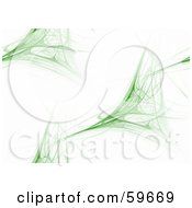 Poster, Art Print Of Random Green And White Fractal Background