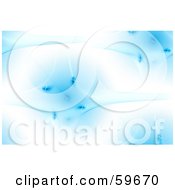 Royalty Free RF Clipart Illustration Of A Blue Alien Fractal Background