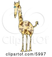 African Giraffe Giraffa Camelopardalis Clipart Picture