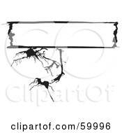 Royalty Free RF Clipart Illustration Of A Spooky Branch Background With A Blank Text Box Version 3