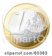 Poster, Art Print Of One Euro Coin - Version 1