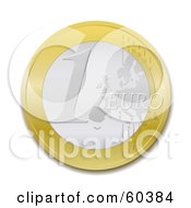 Poster, Art Print Of One Euro Coin - Version 2