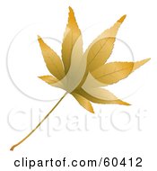 Poster, Art Print Of 3d Brown Autumn Leaf