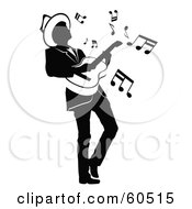 Poster, Art Print Of Partial Silhouetted Man Leaning Back While Playing A Guitar
