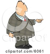 Poster, Art Print Of Businessman Pointing The Finger
