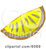 Metal Lemon Wedge Clipart Picture by djart
