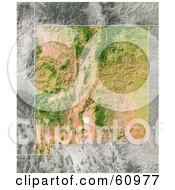 Poster, Art Print Of Shaded Relief Map Of The State Of New Mexico