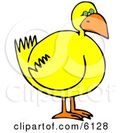 Yellow Bird Clipart Illustration