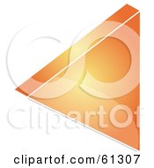 Royalty Free RF Clipart Illustration Of A 3d Orange Back Arrow Icon Version 1 by Kheng Guan Toh