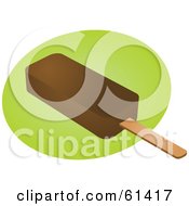 Fudgesicle On A Green And White Background