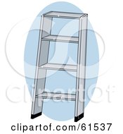 Royalty Free RF Clipart Illustration Of A Shiny Metal Ladder