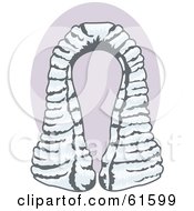Royalty Free RF Clipart Illustration Of A Long White Judge Wig by r formidable #COLLC61599-0131