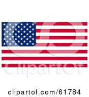 Poster, Art Print Of Dark American Flag With Stars And Stripes