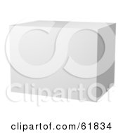 Royalty Free RF Clipart Illustration Of A 3d Blank White Floating Rectangle Version 1