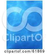 Royalty Free RF Clipart Illustration Of A Blue Rippling Water Fractal With Light