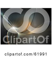 Royalty Free RF Clipart Illustration Of A Fractal Flow Background With A Burst Of Light by chrisroll
