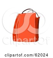 Poster, Art Print Of Red Shopping Bag With Thin Handles