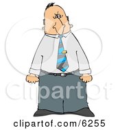 Mad Businessman Giving A Dirty Look With His Face While Clenching Both Fists