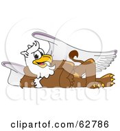 Griffin Character School Mascot Reclined