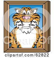 Poster, Art Print Of Tiger Character School Mascot Portrait